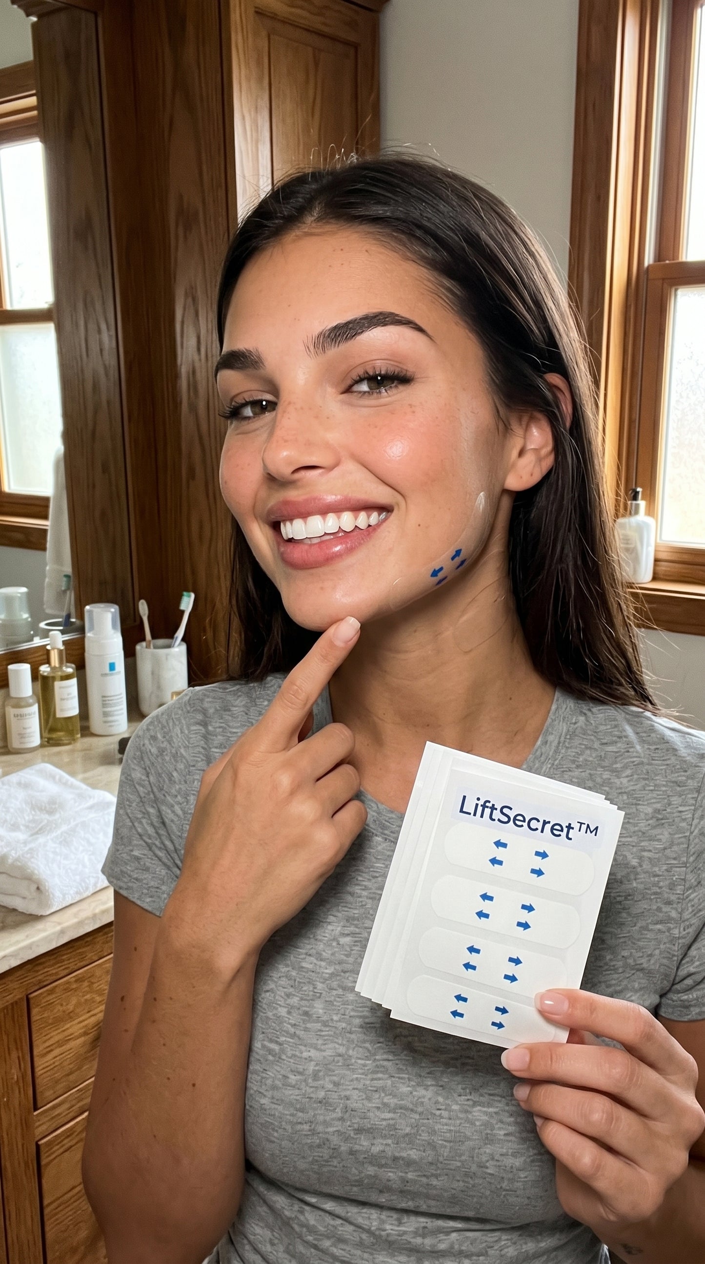 NEBULIX LiftSecret™ — ملصقات شريط شد الوجه غير المرئية | شد فوري | غير مرئية تحت المكياج