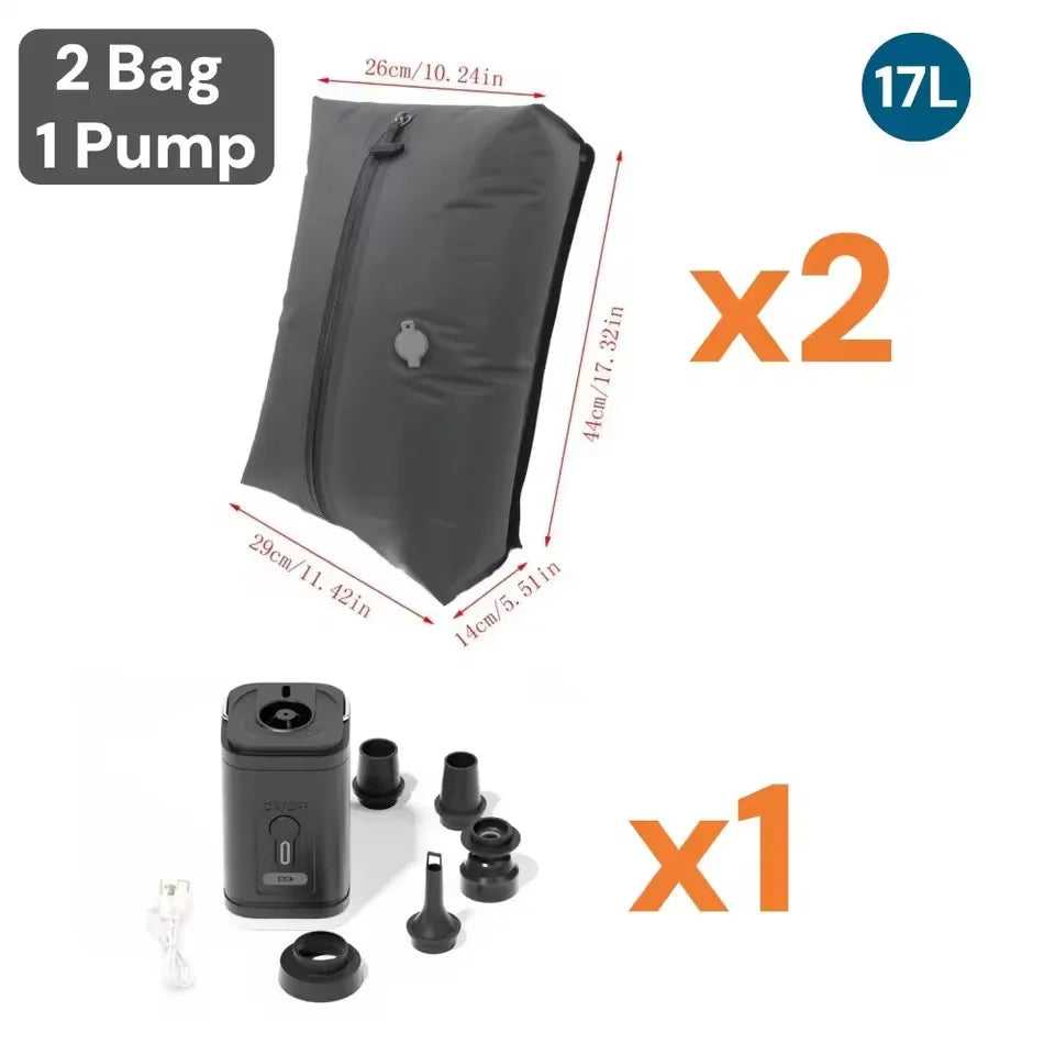 NEBULIX PackMax™ — Vacuum Compression Travel Bag with Electric Pump | Pack 3x More | Airline Approved