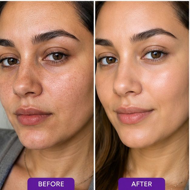 NEBULIX Glow Mask before and after skin results